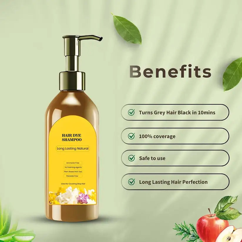 Natural Hair Dye Shampoo(Buy 1 Get 1 Free)